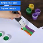 3-Piece Flat Paddle Paint Brush Set