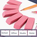 Tamaki Pink Pencil Erasers - Pack of 6