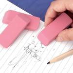 Tamaki Pink Pencil Erasers - Pack of 6