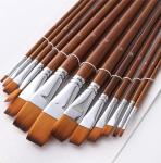 13-Piece Long-Handled Watercolor Brush Set