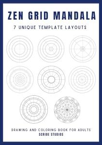 Zen Grid Mandala Templates for Mindfulness and Art
