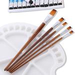 13-Piece Long-Handled Watercolor Brush Set