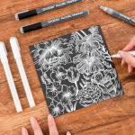 Black & White Extra Fine Tip Acrylic Paint Pens