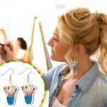 Colorful Acrylic Art Earrings for Creative Souls