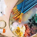 50-Piece Round Tip Acrylic Paint Brush Set