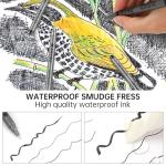 Fhyhej Micro Fineliner Black Ink Pens Set