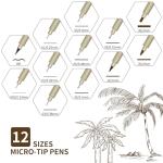 CHARSOCO 005 Fine Point Brown Micro Pen