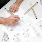 CHARSOCO 005 Fine Point Brown Micro Pen