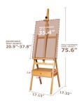 Adjustable Beech Wood Art Easel with Storage Drawer