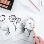 KALOUR 28 Pro Sketching Pencils Complete Set