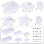 Clear Stackable Makeup Organizer Case Set