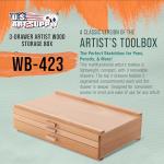 U.S. Art Supply 3-Drawer Artist Tool Box
