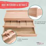 U.S. Art Supply 3-Drawer Artist Tool Box