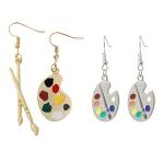 Artist Paint Palette Earrings - Perfect Gift for Creatives
