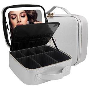 MOMIRA Travel Makeup Bag with Mirror and Light