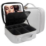 MOMIRA Travel Makeup Bag with Mirror and Light