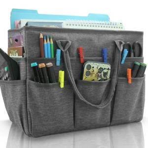 Cupohus Art Organizer Tote Bag with Pockets