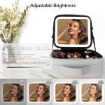 MOMIRA Travel Makeup Bag with Mirror and Light