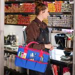 ZKOO Portable Art and Craft Storage Tote - Blue