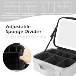 MOMIRA Travel Makeup Bag with Mirror and Light