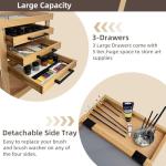 Rolling 5-Tier Art Supplies Organizer Cart