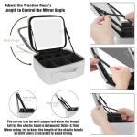 MOMIRA Travel Makeup Bag with Mirror and Light