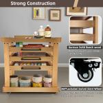 Rolling 5-Tier Art Supplies Organizer Cart