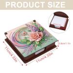 5D Diamond Art Note Storage Box - Pink Flower