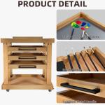 Rolling 5-Tier Art Supplies Organizer Cart