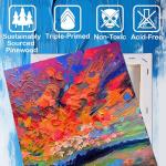 Halobios 20-Pack Stretched Blank Canvas Set