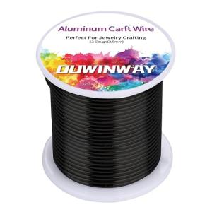 12 Gauge Black Aluminum Craft Wire 64FT