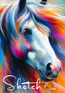 Horse Sketchbook for Teens: Large Drawing Pad