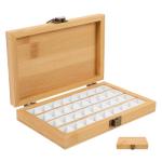 Watercolor Paint Palette Set with Wooden Case