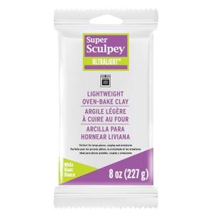 Super Sculpey Ultralight White Polymer Clay 8 oz
