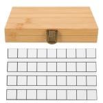 Watercolor Paint Palette Set with Wooden Case