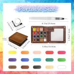 Mini Travel Watercolor Palette Set for Artists