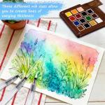 Mini Travel Watercolor Palette Set for Artists