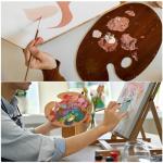 Wooden Paint Palette with Thumb Hole, 16"x12