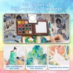 Mini Travel Watercolor Palette Set for Artists
