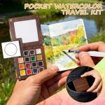 Mini Travel Watercolor Palette Set for Artists