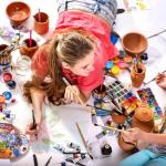 Wooden Paint Palette with Thumb Hole, 16"x12