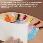 2-Pack Wooden Paint Palettes for Artists