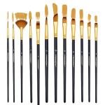 Transon 12-Piece Assorted Art Brush Set