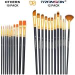 Transon 12-Piece Assorted Art Brush Set