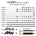 Copic 9-Piece Multiliner Ink Pen Set