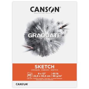 Canson Graduate Sketch Pad, 9x12 inches, 40 Sheets