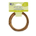 Aluminum Craft Wire - 12 Gauge, Light Brown 39.3 ft