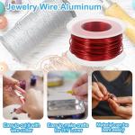 Red Aluminum Craft Wire, 18 Gauge, 98.4Ft