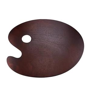 HEVSTIL Oval Wooden Painting Palette for Gouache