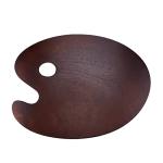 HEVSTIL Oval Wooden Painting Palette for Gouache